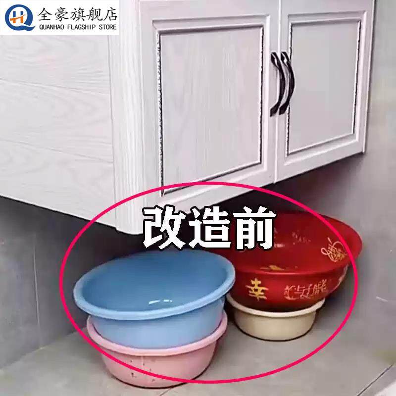 吸盘脸盆收纳层架免打孔壁挂婴儿盆浴挂钩浴室挂盆神器管道清洁棒