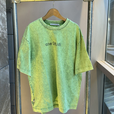 A/C*25SS烫钻字母短袖T恤