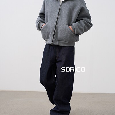「SORICO」 重磅进口安哥拉兔毛加厚保暖连帽皮草毛领男女外套