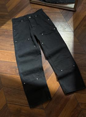 【年终清仓】B01底板SUNTEEZA铆钉镀银男女款珠帆伐木工装长裤