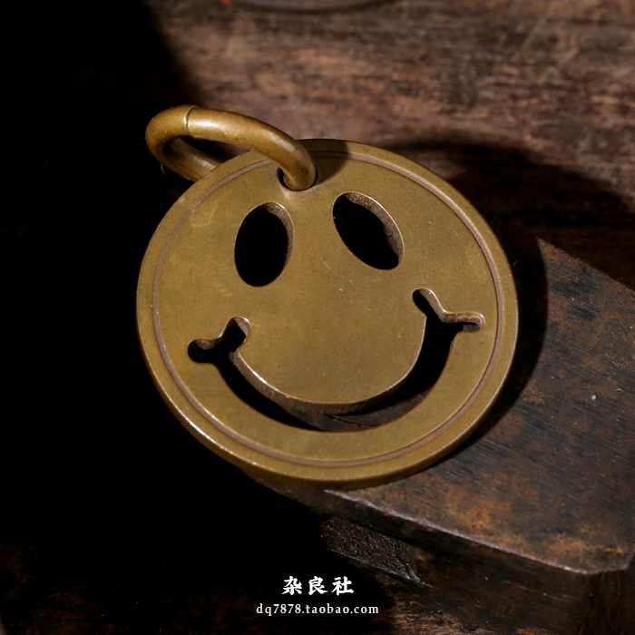 复古吊坠杂良社笑脸潮品