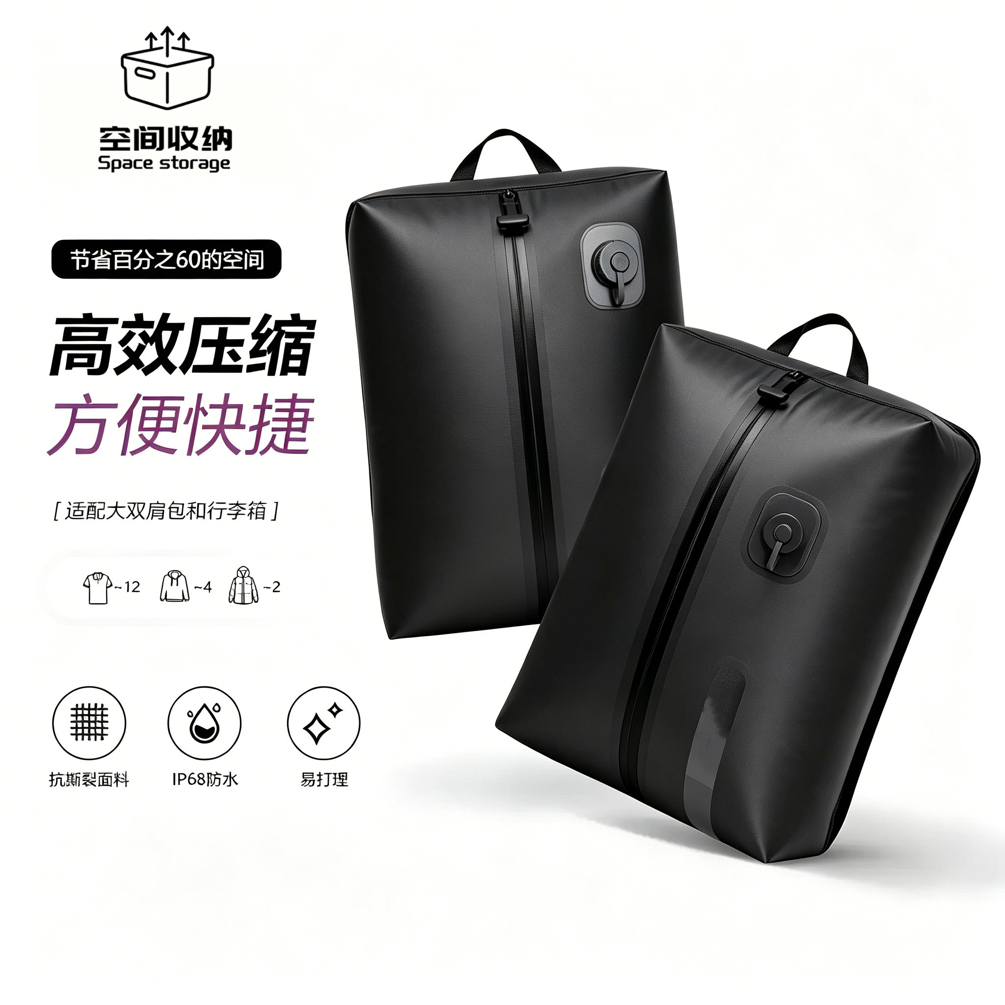 真空压缩袋衣服收纳袋旅行户外防水包可电动抽气行李箱大容量收纳