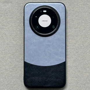 适用于华为Mate80手机壳Mate80ProMax保护套简约70Air全包防摔60Pro磁吸壳创意素皮撞色拼接高级感潮男女新款