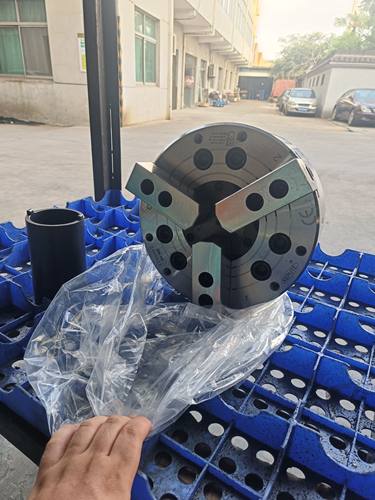 科普特中空液压卡盘三爪4/5/6/8/10/12寸数控机床车床夹头夹具