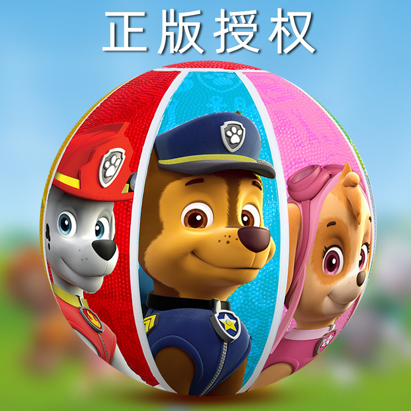 儿童篮球幼儿园专用3号5号宝宝拍拍球小孩球类玩具汪汪队小皮球
