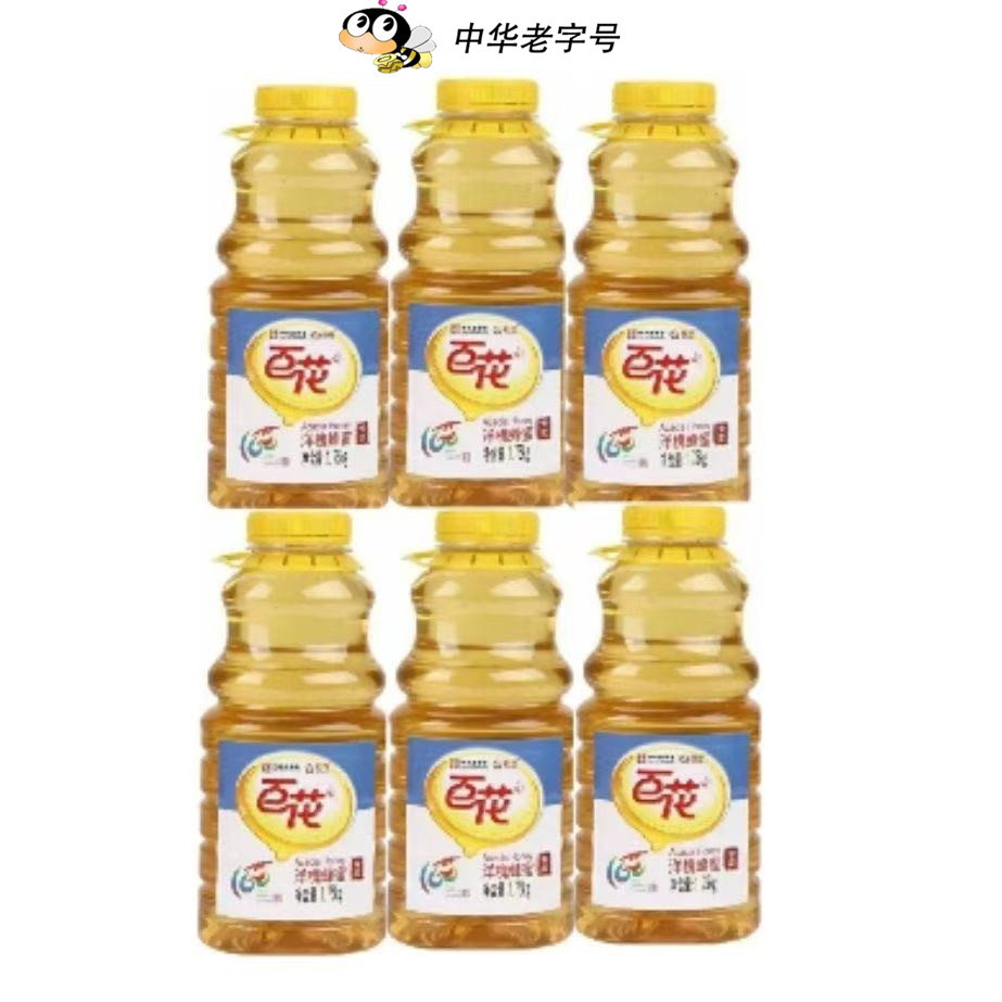北京百花洋槐蜂蜜家庭装1箱6瓶 冲饮天然食品 中华老字号