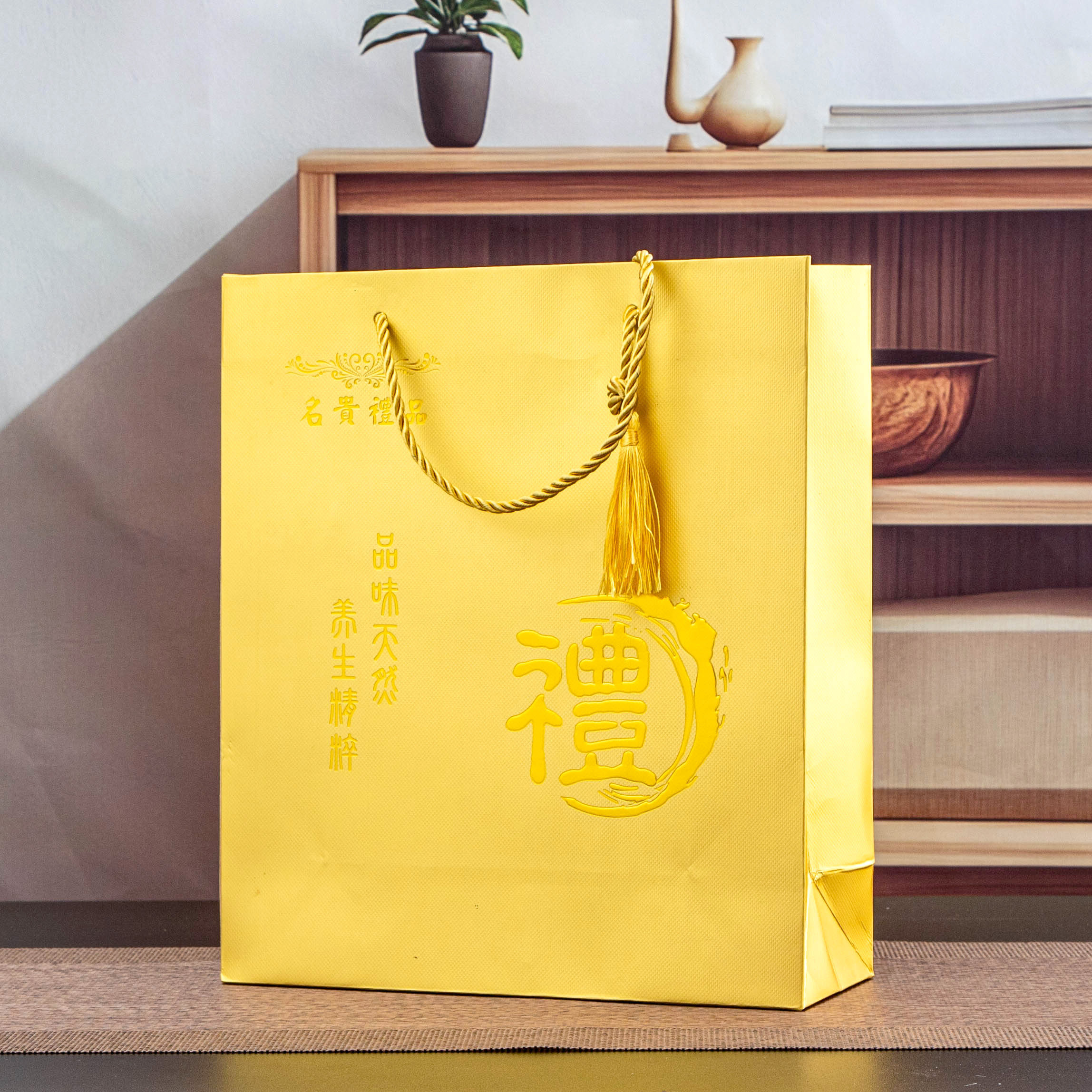 金卡纸礼品袋金色羊肚菌名贵手挽袋鱼胶手提袋虫草燕窝通用送礼袋,包装,礼品袋/塑料袋,淘宝优惠券,粉丝福利购,淘宝优惠卷