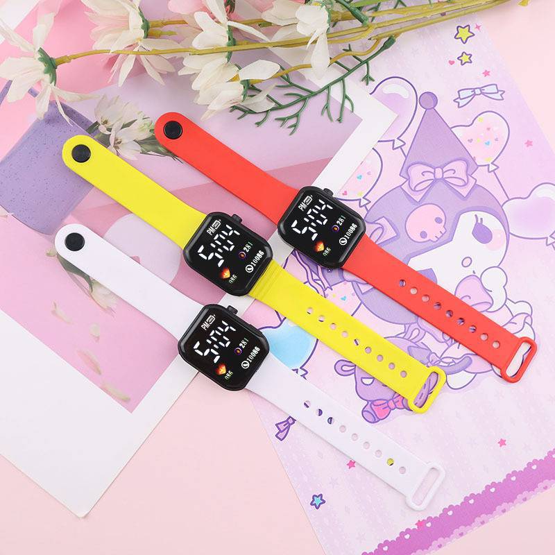 外贸跨境新款LED电子手表防水方