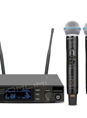 QXD24 SLXD4手持一拖二专业无线话筒舞台婚庆演出歌手唱歌麦克风