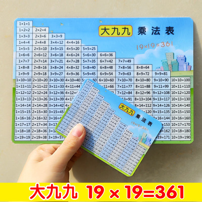 大九九乘法表防水银行卡材质