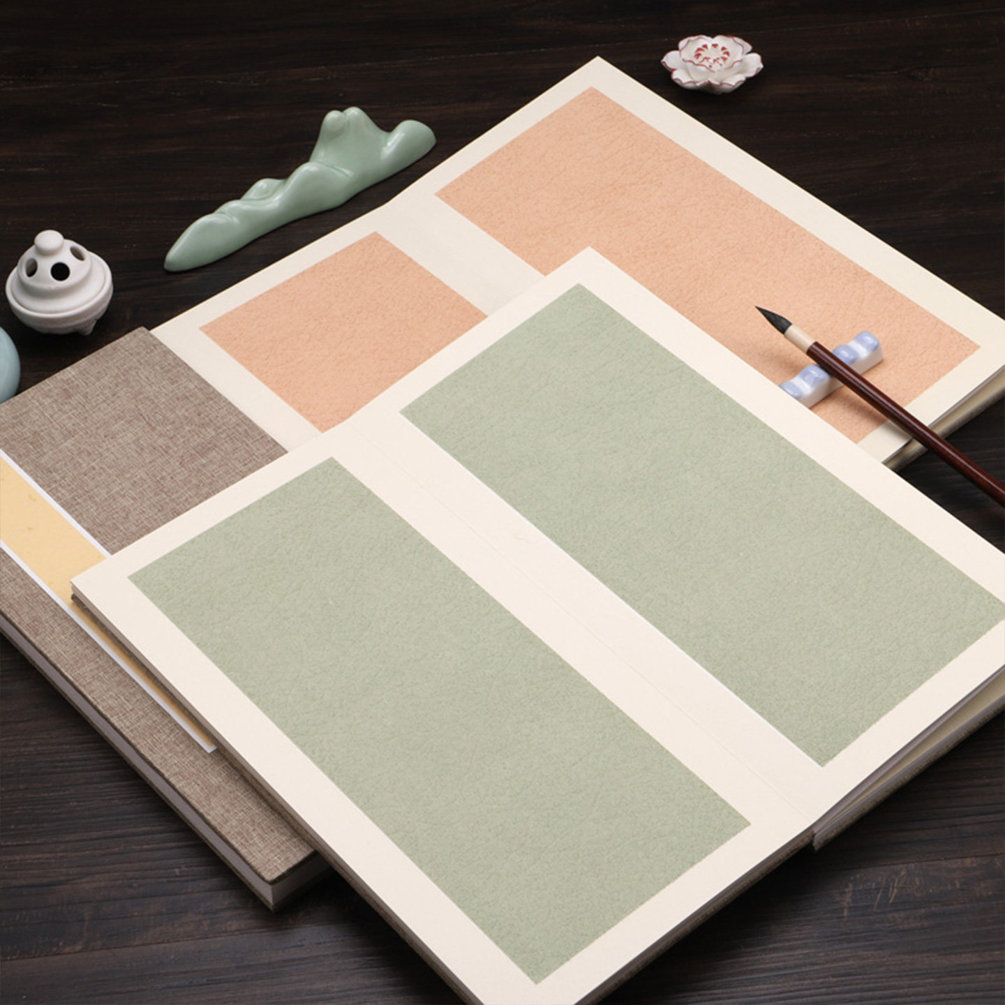 古风叶肪笺国展册页加厚卡纸手写空白小楷行草创作投展宣纸折页本,文具电教/文化用品/商务用品,宣纸,淘宝优惠券,粉丝福利购,淘宝优惠卷