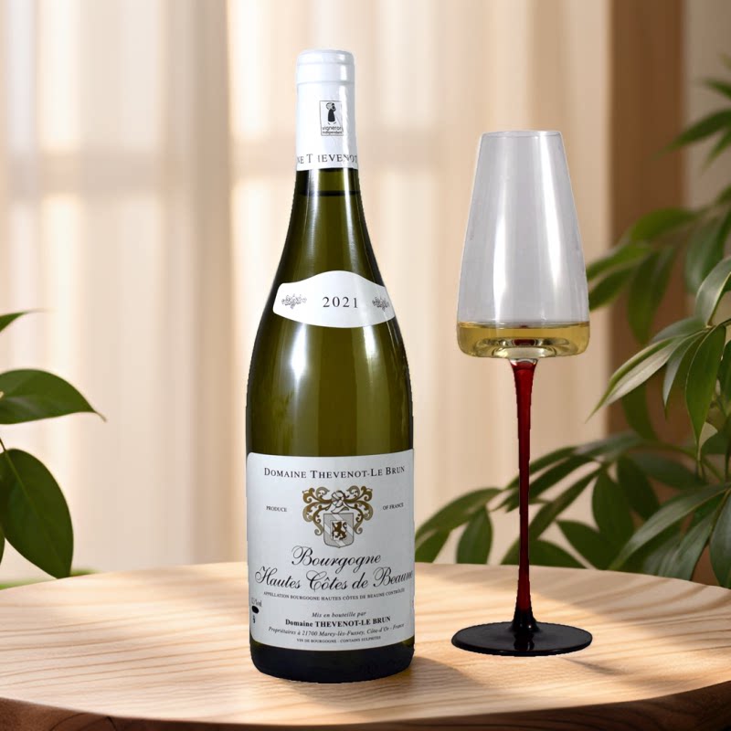 法国勒布伦酒庄勃艮第上博纳山坡2021aoc莎当妮白葡萄酒750ml*1瓶