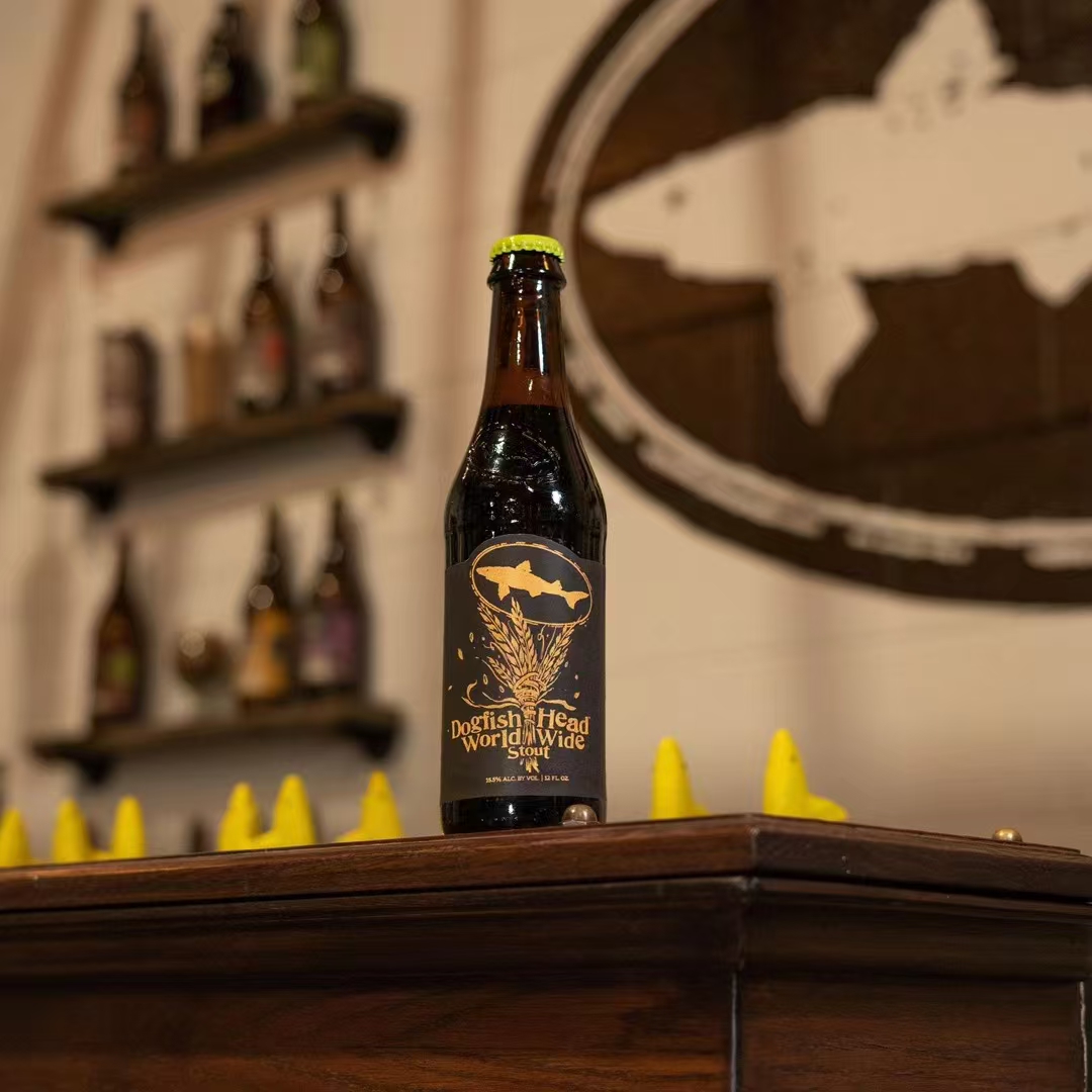 Dog fish Head Word Wide Stout角头鲨世界文明帝国世涛啤酒355ml
