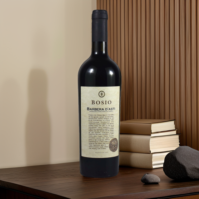 意大利博索巴贝拉阿斯帝干红葡萄酒 Barbera d'Asti DOCG BOSIO