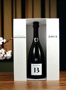 法国香槟 2013BOLLINGER堡林爵B13香槟酒起泡酒Brut750ml*1瓶礼盒