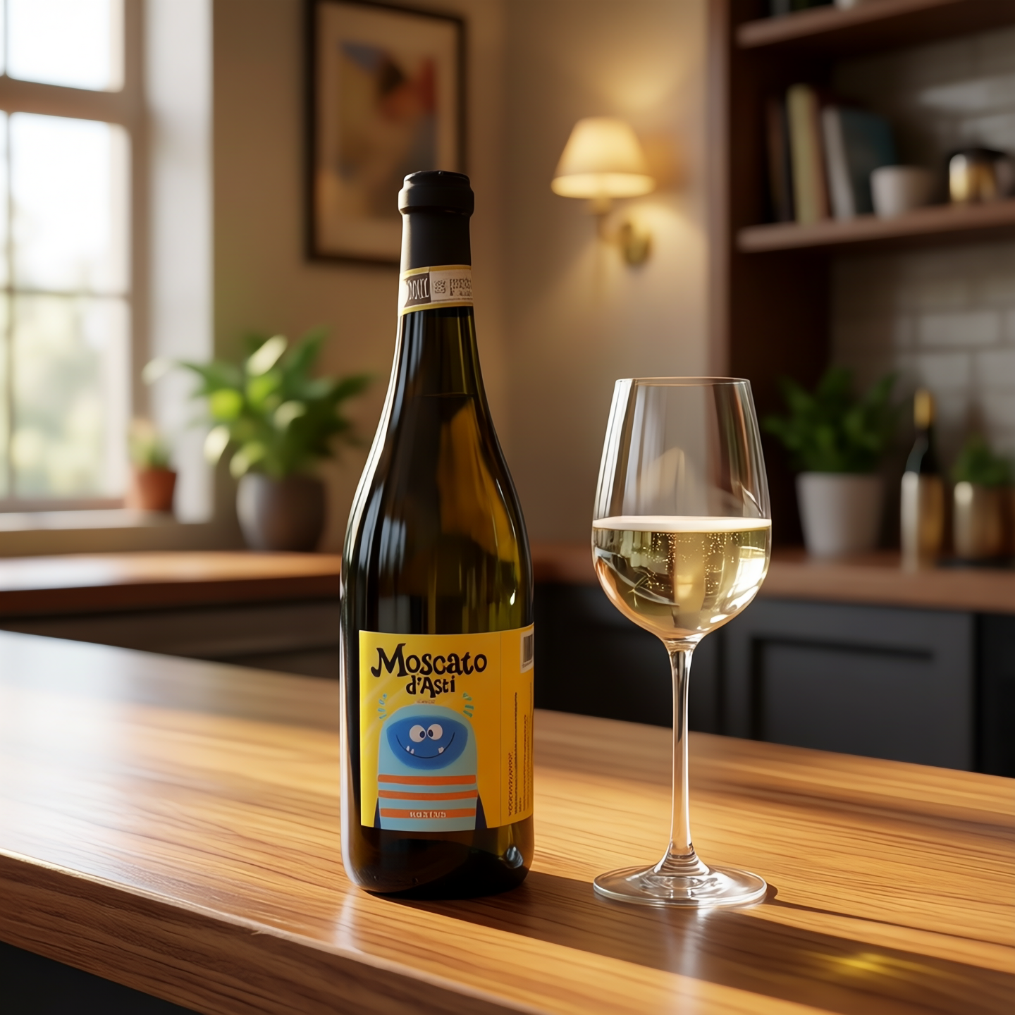 Moscato d'Asti DOCG意大利小怪兽莫斯卡托阿斯蒂甜白薇泡葡萄酒