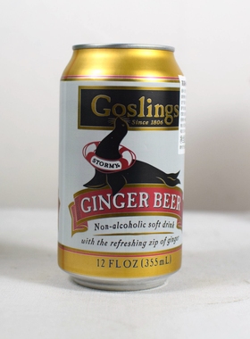 美国Goslings Ginger Beer 高斯林姜味无醇啤酒 姜啤355ml *6罐