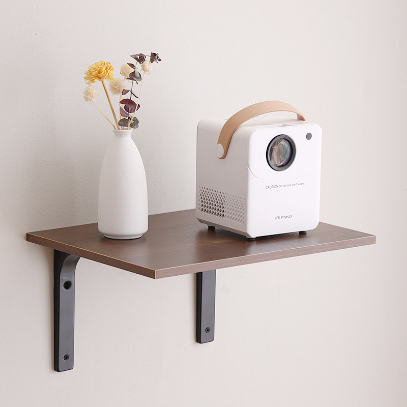 墙上置物架墙壁面一字隔板层木板壁挂书架搁板打孔放投影仪的支架,影音电器,投影仪支架(三角架),淘宝优惠券,粉丝福利购,淘宝优惠卷