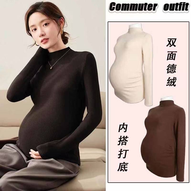 孕妇装打底衫秋冬内搭长袖上衣外穿怀孕期保暖T恤加厚德绒秋衣女,孕妇装/孕产妇用品/营养,T恤,淘宝优惠券,粉丝福利购,淘宝优惠卷
