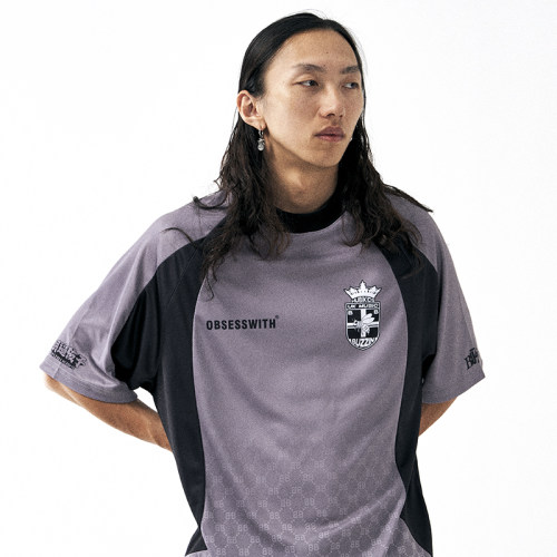 OBSESSWITH联名款复古足球T恤