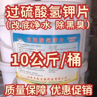 过硫酸氢钾复合盐鱼塘海参虾池改底片 水产用过硫酸氢钾片10公斤