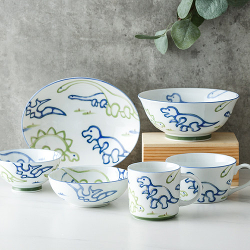 日本进口美浓烧陶瓷釉下彩餐具