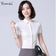 衬衫 职业女装 商务防走光衬衫 白色短袖 面试正装 上衣衬衣OL通勤工装