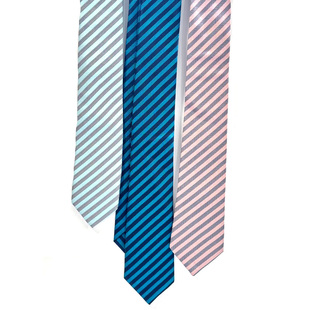 蓝色藏青绿松石皮粉灰条纹手打领带女学生男学院风文艺百搭基础款