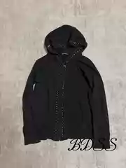 [Rivet Sweatshirt] Dbss Independent Hysteric Glamor Studded Zip-Up Hoodie
