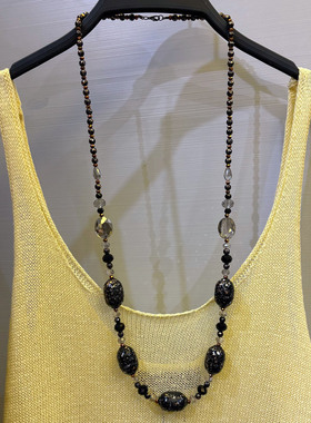 经典黑灰色！通勤款装饰项链