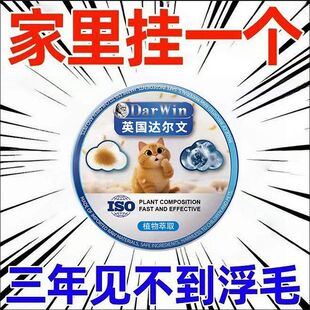 英国达尔文石膏趋避饼蓝色绿色红色室内去异味猫狗宠物吸猫毛除尘