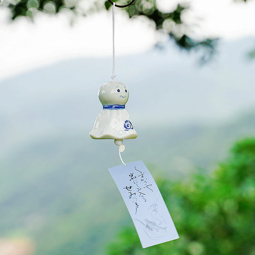 进口濑户烧朋友祝福许愿晴天娃娃