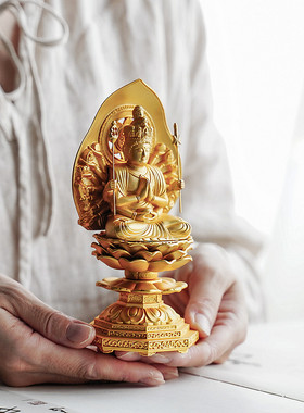 千手观音进口镀金佛像生肖鼠年