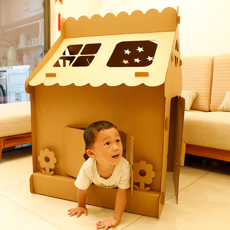 纸板纸盒纸皮可穿恐龙diy手工