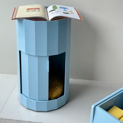 现代简约创意床头柜家用床头客厅沙发边柜小户型可移动储物收纳柜