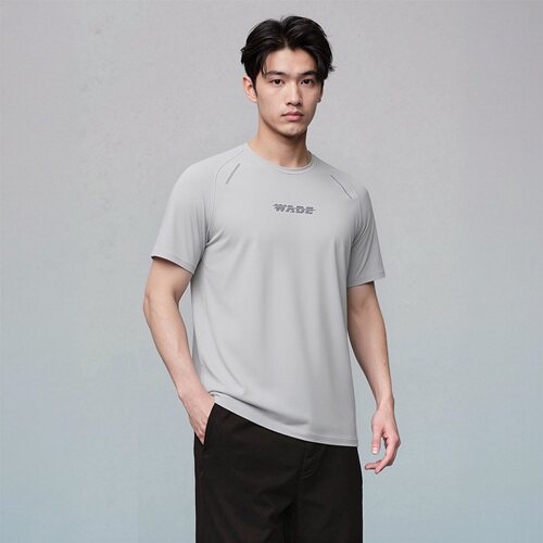 李宁韦德T恤男子2026夏季新款反光防晒凉爽舒适短袖上衣ATSW125