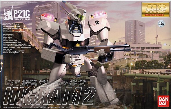 【孩仕宝】玩具模型 MG 机动警察 英格拉姆 纳姆 二号机万代拼装