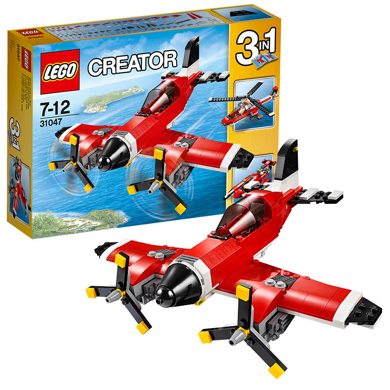 【孩仕宝】玩具模型 乐高积木lego 创意百变 3合1 螺旋桨飞机礼物