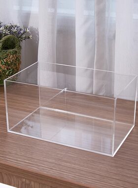 定制透明亚克力五面罩一体盒防尘收纳动漫模型高清展示柜整体发货
