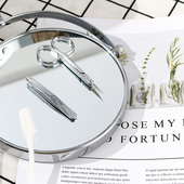 韩国CROBI修眉组合DK 3in1美妆工具新手适用 镊子 536眉毛剪 梳子