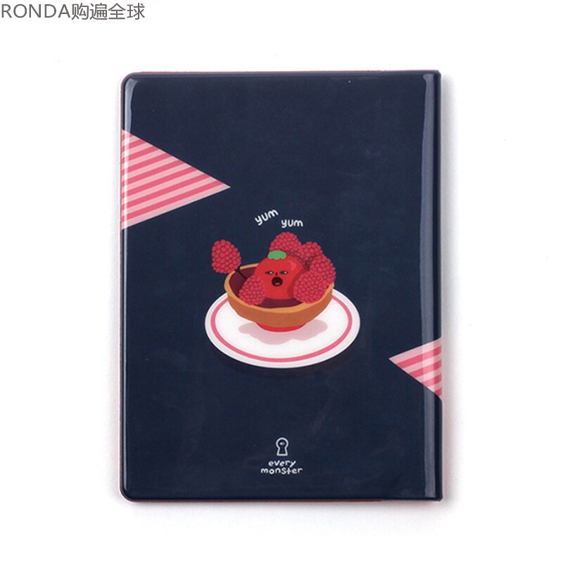 LUCALAB CUTE RASPBERRY SHORT PASSPORT HOLDER TICKET HOLDER STORAGE HOLDER TRAVEL WATERPROOF DOCUMENT BAG IMPORTED FROM SOUTH KOREA