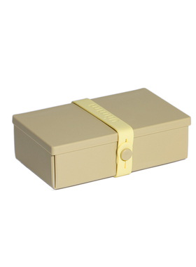 丹麦原装进口Uhmm可折叠保鲜盒野餐盒食物盒长方形 绿色18cm