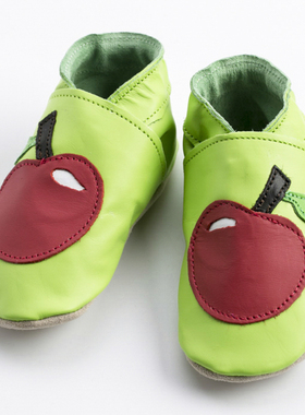 英国原装进口Starchild牛皮童鞋婴幼儿学步鞋软底鞋 小苹果 0-2岁