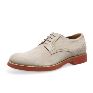 进口germano 965 bellesi翻毛皮男士 小牛皮鞋 米色 皮鞋 意大利原装