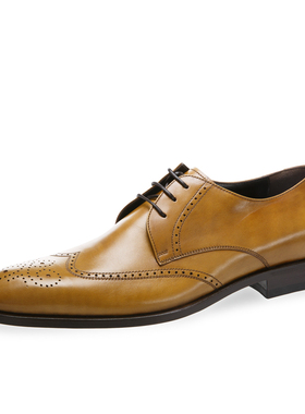 意大利原装进口germano bellesi头层牛皮皮鞋商务皮鞋德比鞋766