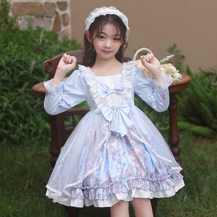 洛丽塔公主裙女童连衣裙春秋2025新款裙子儿童秋装小女孩lolita裙