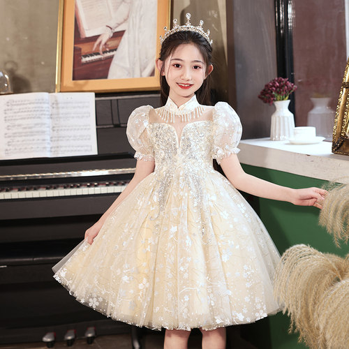 儿童礼服花童婚礼六一钢琴演出服