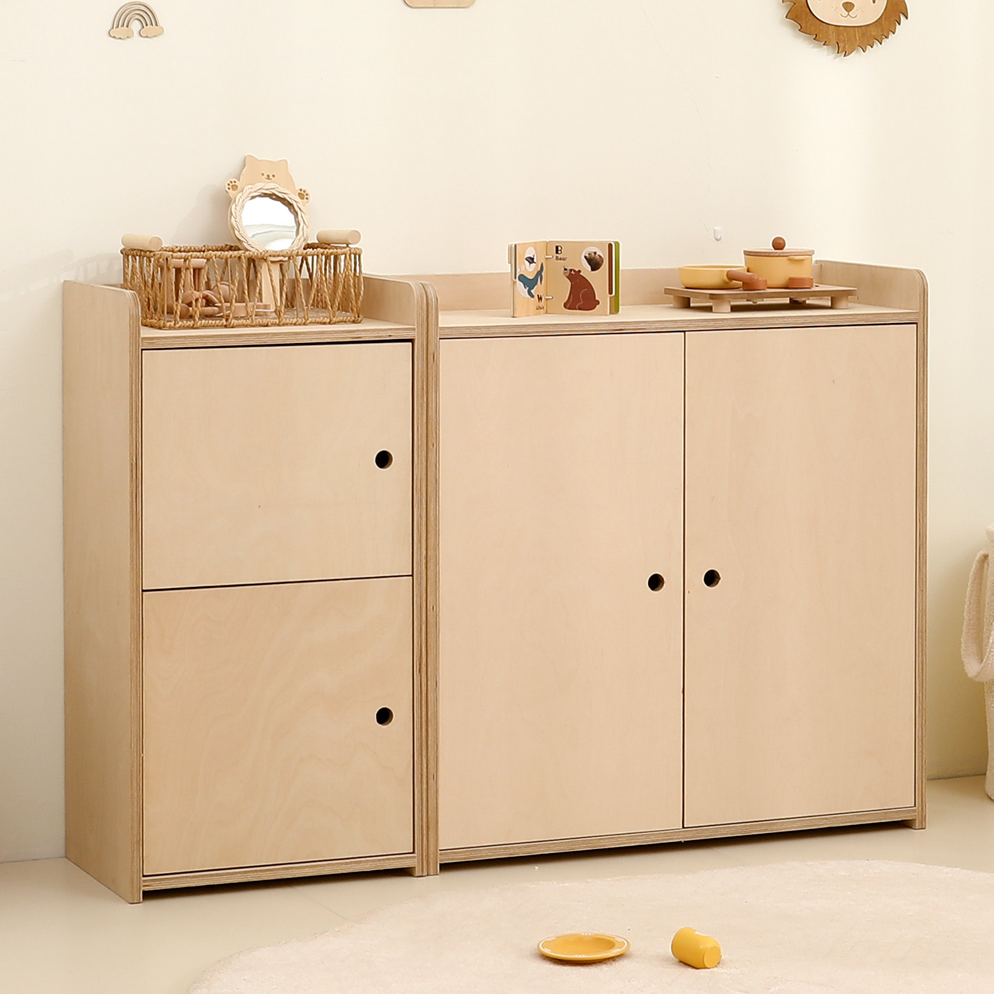 儿童收纳柜木质宝宝喂养台收纳柜子婴儿用品置物架多层玩具收纳柜,住宅家具,儿童储物架/收纳架,淘宝优惠券,粉丝福利购,淘宝优惠卷