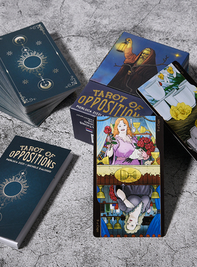 进口 Tarot of Oppositions 正版对立塔罗相对卡罗牌78张英文牌