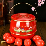 Красные очень большие аксессуары для невесты, комплект, 3 предмета